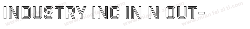 Industry Inc In N Out字体转换